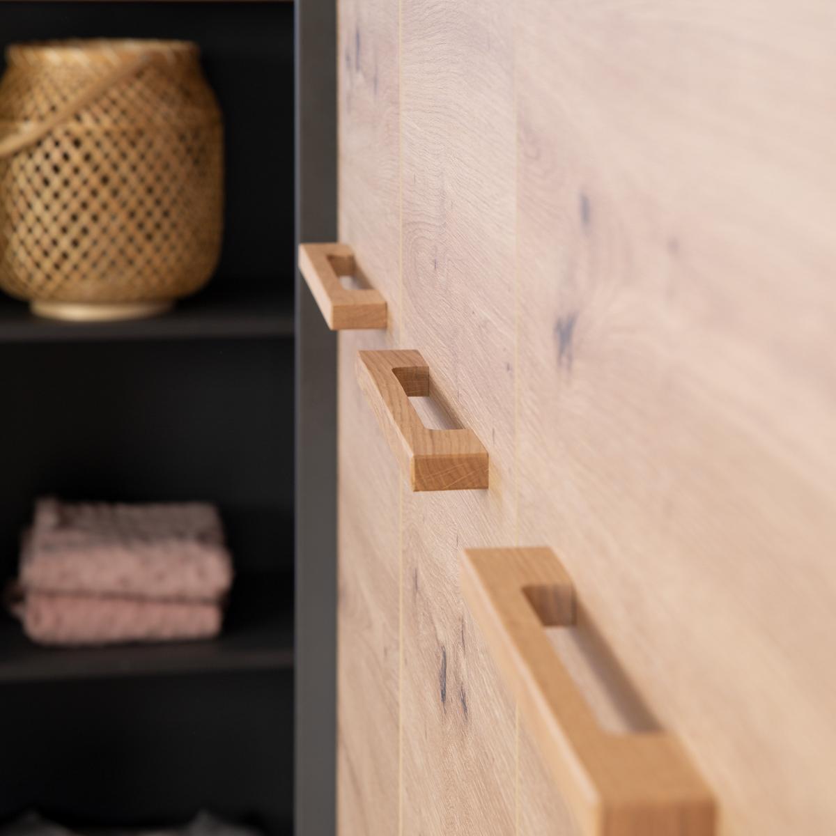 KLEIDERSCHRANK Lenn - Anthrazit, Holz/Holzwerkstoff (131.5/195/54cm) - Roba
