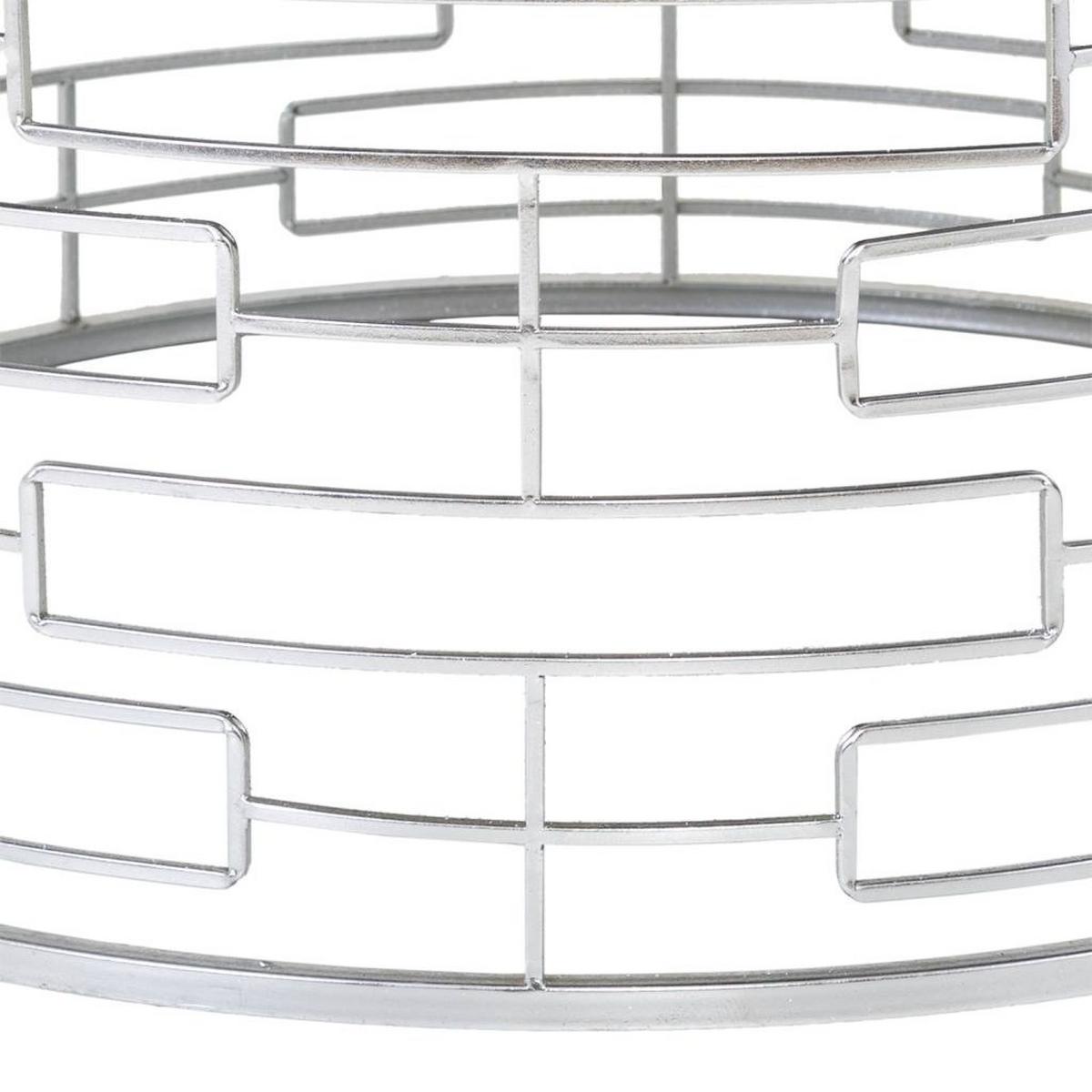 HOCKER aus Metal D92x47 cm - Silberfarben, Metall (91.5/47/91.5cm) - Wanderlust