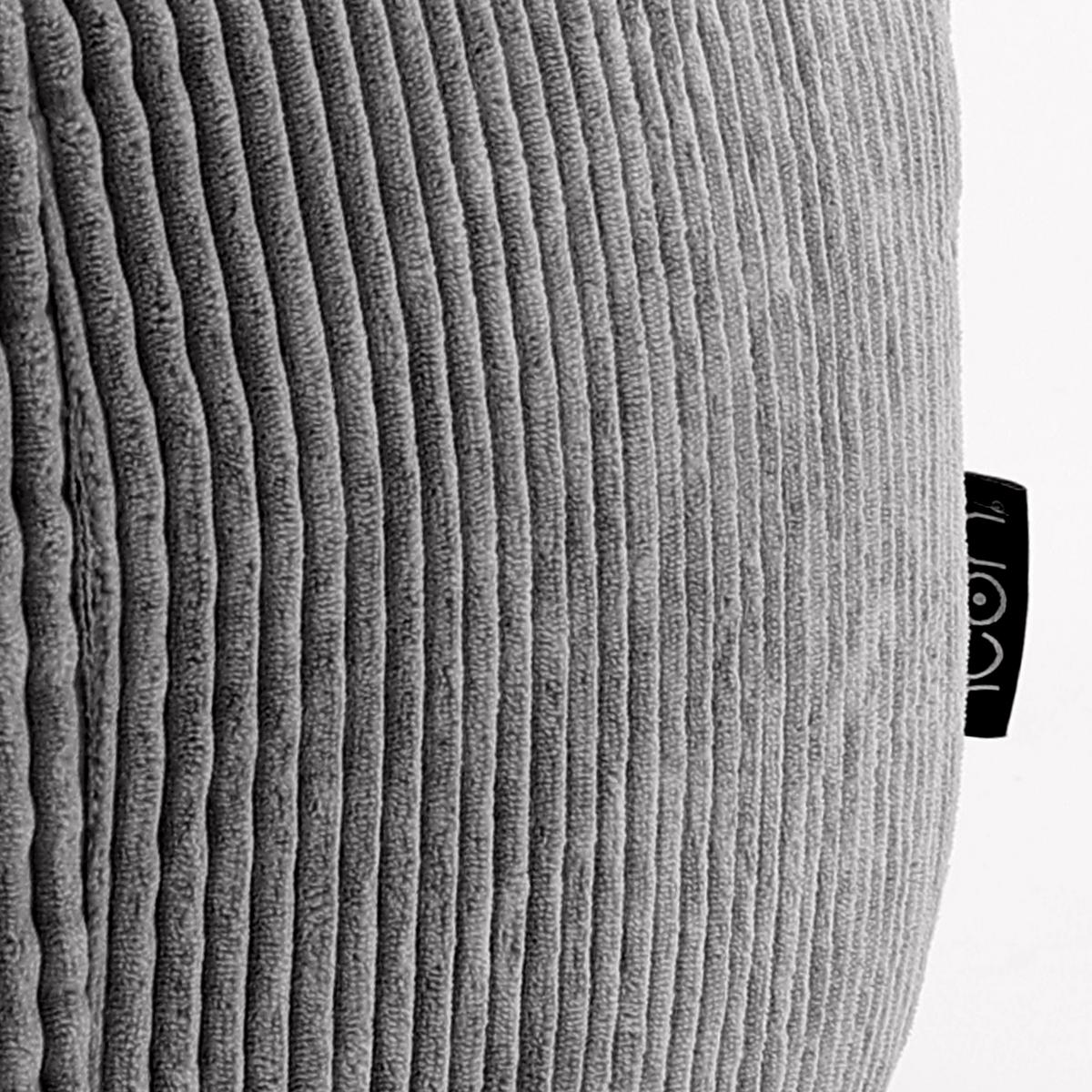 SITZSACK Klassisch + Hocker, Cord - Anthrazit, Kunststoff/Textil (85/50/85cm) - icon
