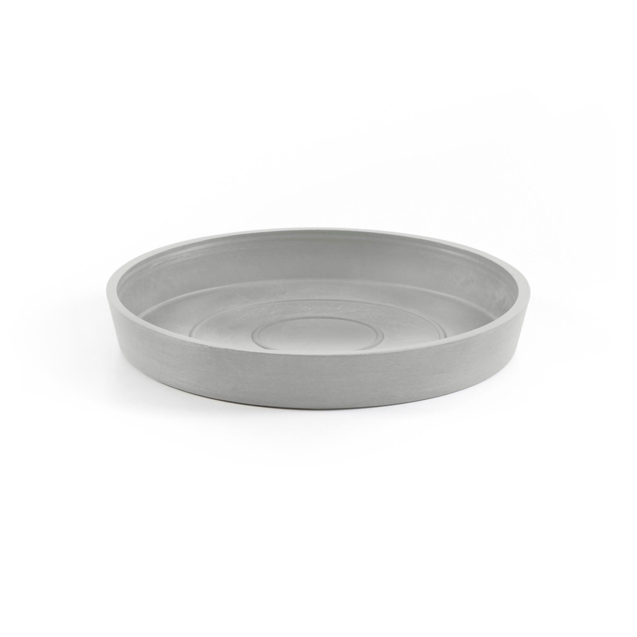 BLUMENTOPFUNTERSETZER rund 18/18/2,5 cm Hellgrau - Hellgrau, Kunststoff (18/2.5cm) - Ecopots
