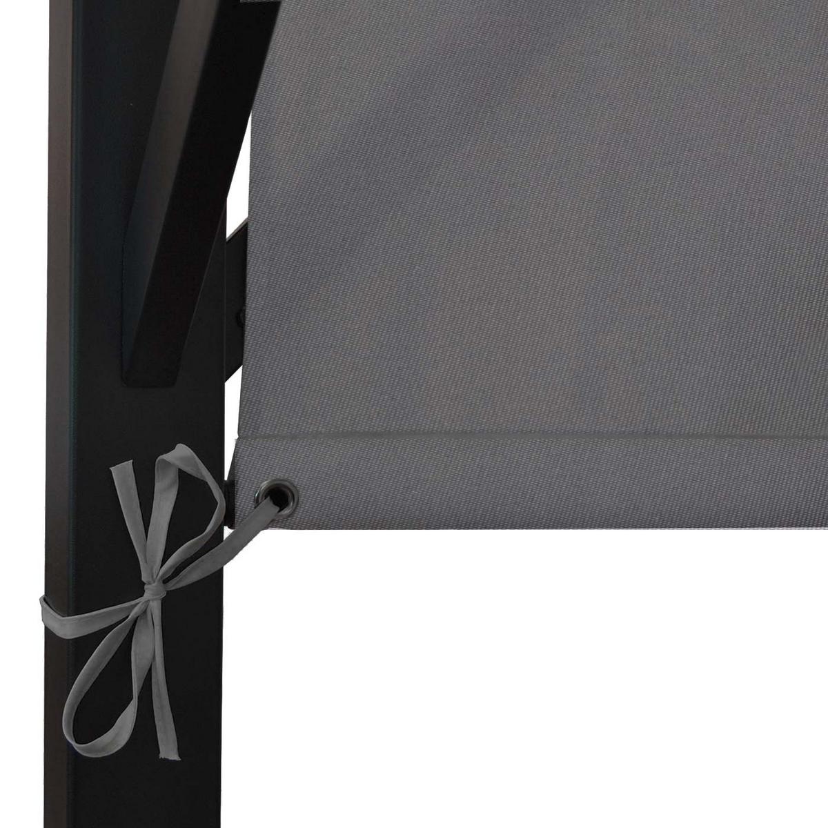 PERGOLA BEJA Grau - Grau, Metall (405/212/405cm) - MCW