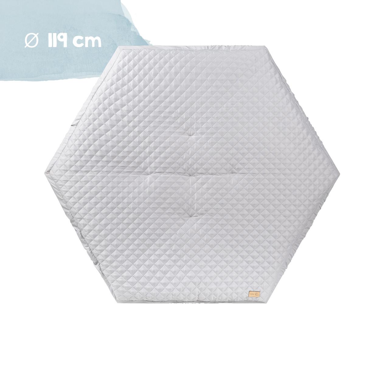 LAUFGITTER inkl. Matratze roba Style grau - Weiß, Holzwerkstoff (118.5/72.5/103.5cm) - Roba