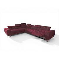 ECKSOFA Bastien Relax - Rot, Holzwerkstoff/Textil (260/330cm) - Fun Möbel