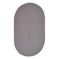 TEPPICH geflochten oval 90/150 cm - Grau, Textil (90/150cm) - Homescapes