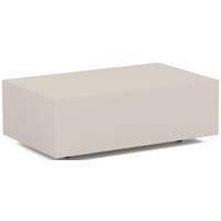 COUCHTISCH Noma Rechteckig in Kaschmir, Blockform mit versteckten Rollen 90/55/28 cm - Kaschmir/Beige, Holzwerkstoff (55/90/28cm) - WFL GROUP