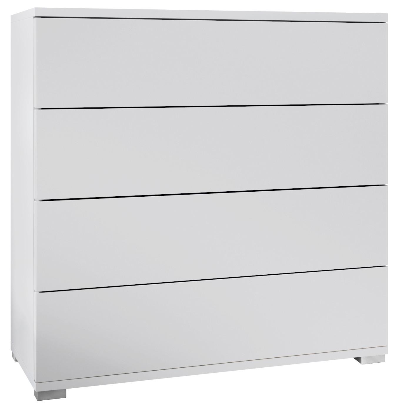 KOMMODE Pavos Weiß matt - Weiß, Holzwerkstoff (76/76/35cm) - Vladon