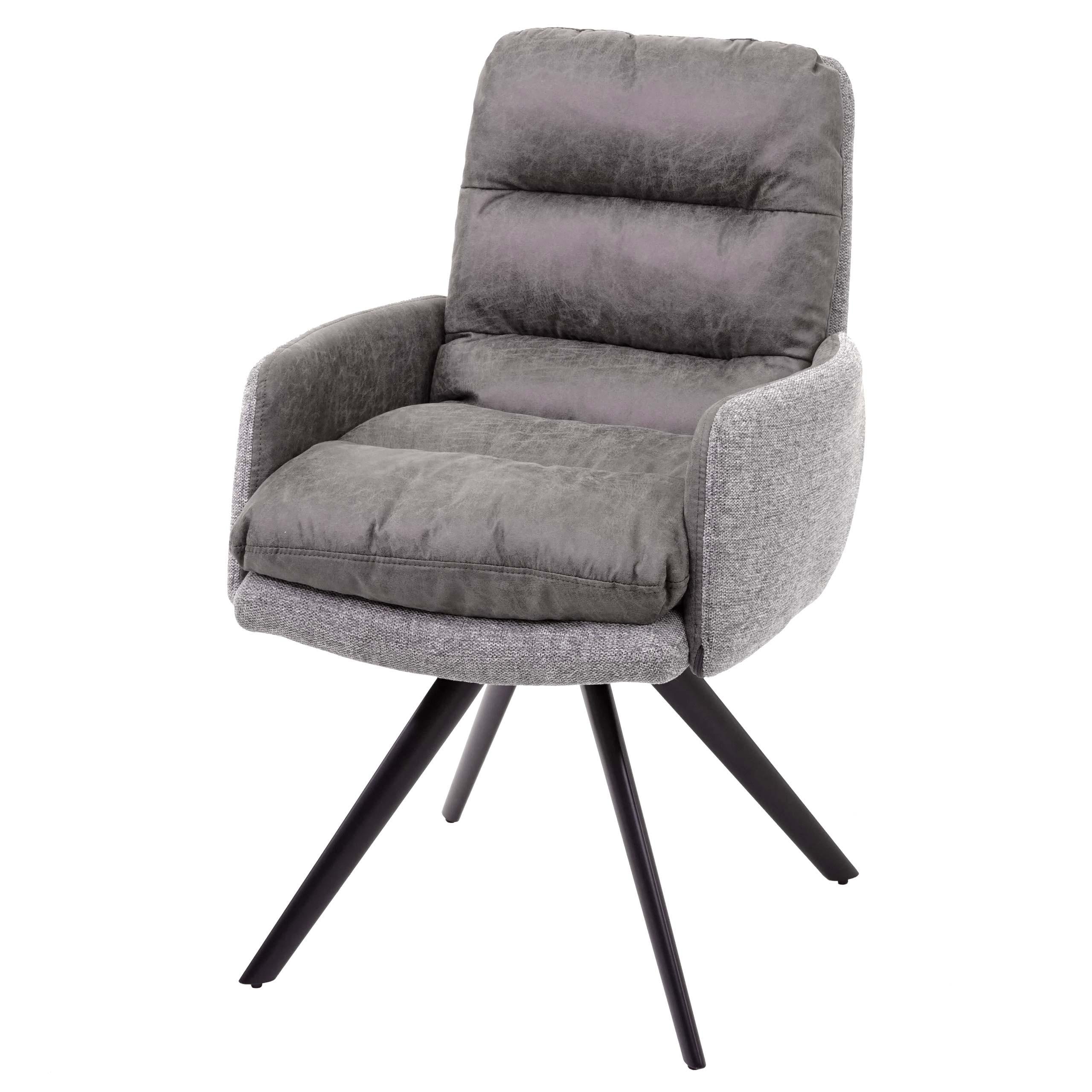 ESSZIMMERSTUHL Grau - Hellgrau/Grau, Textil (59/93/68cm) - MCW