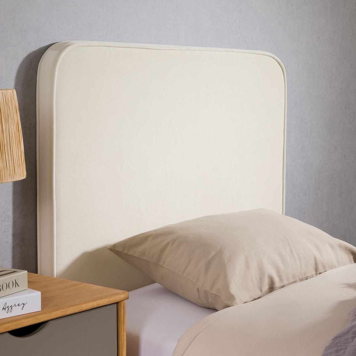 KOPFTEIL LUNAR 90x190 cm cremeweiß - Creme, Textil (90/68/6cm) - IDIMEX