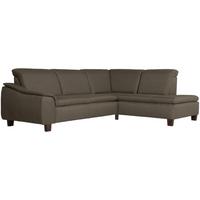 ECKSOFA mit Ottomane rechts Kaylil Flachgewebe sahara - Sahara, Kunststoff (187/247cm) - 58aufmkessel