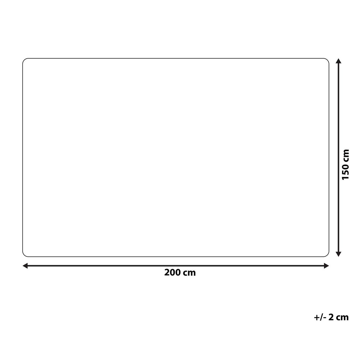 DECKE Cremeweiß Abteh 150/200 cm - Ecru, Textil (150/200cm) - Beliani