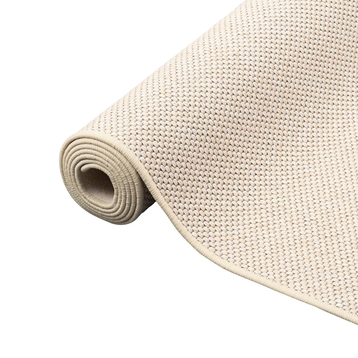 FLACHGEWEBE NATUR TEPPICH BENTZON - Sandfarben, Textil (160/160cm) - Snapstyle