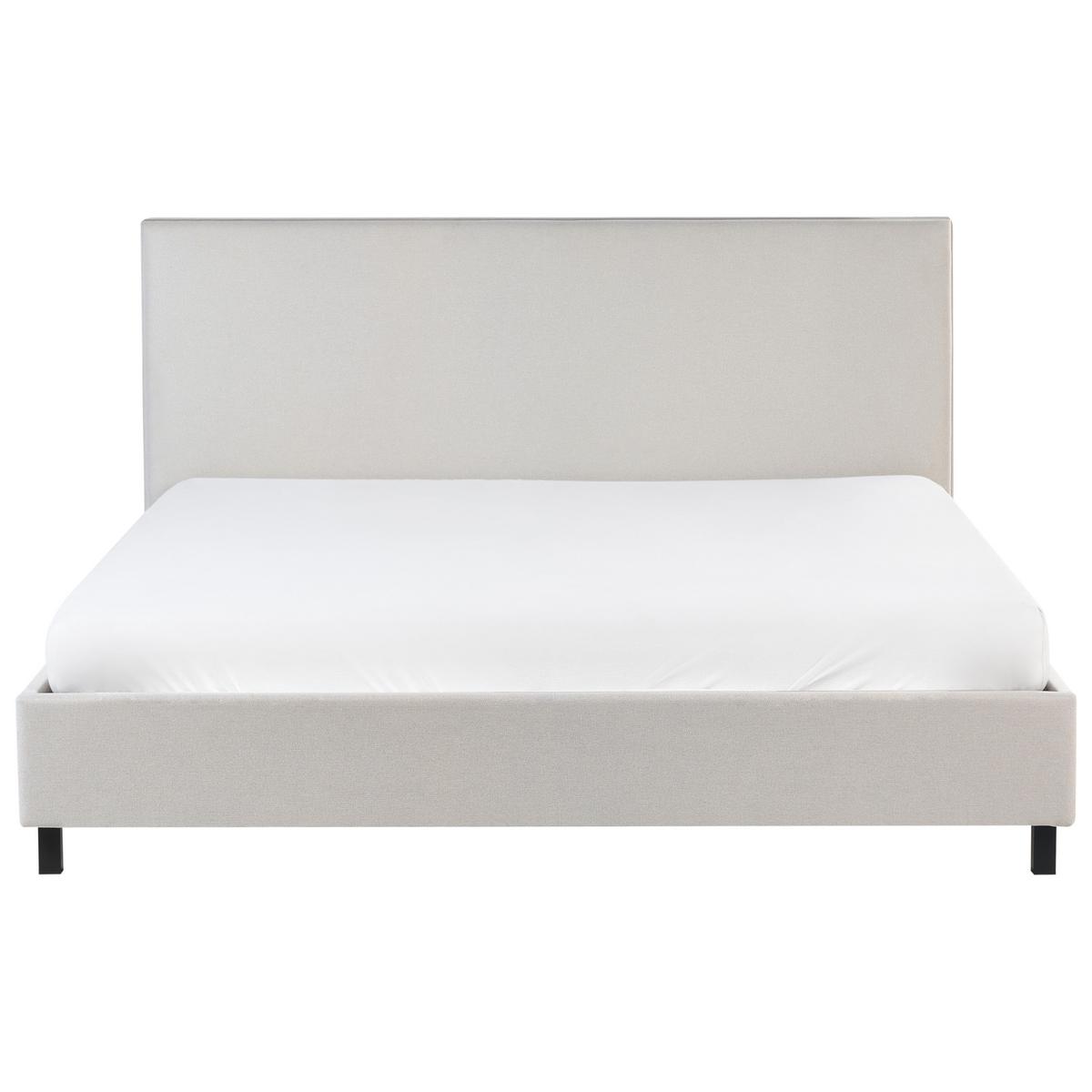 POLSTERBETT mit Lattenrost 180/200 cm Beige Sennez - Beige, Textil (180/200cm) - Beliani