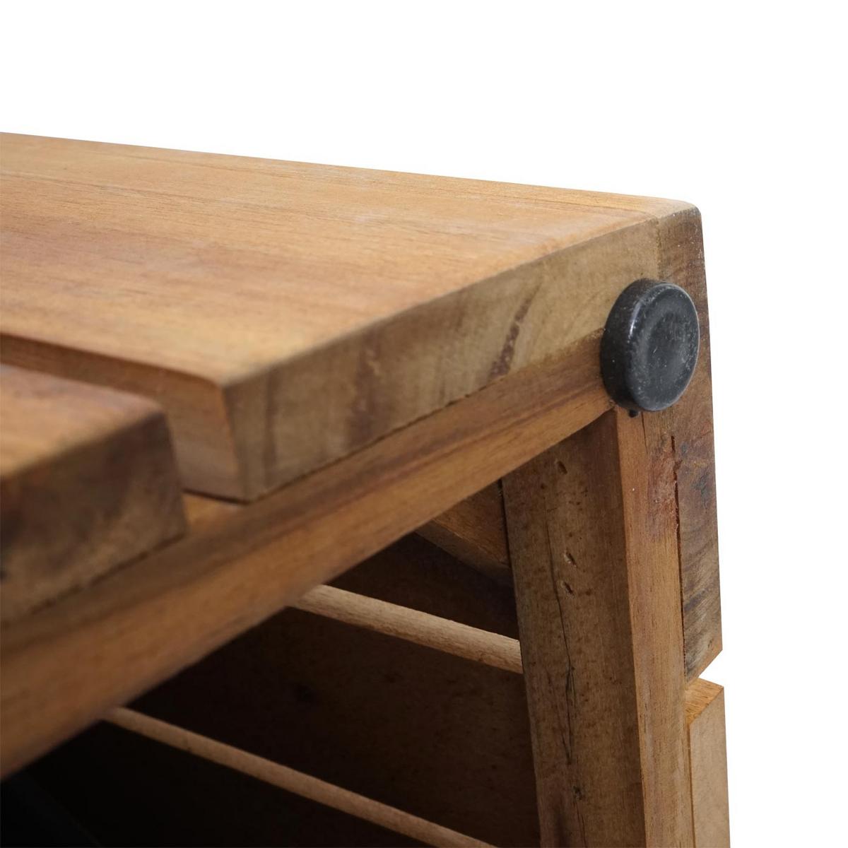PFLANZKASTEN Braun, Schwarz - Schwarz/Braun, Holz (32/32/32cm) - MCW