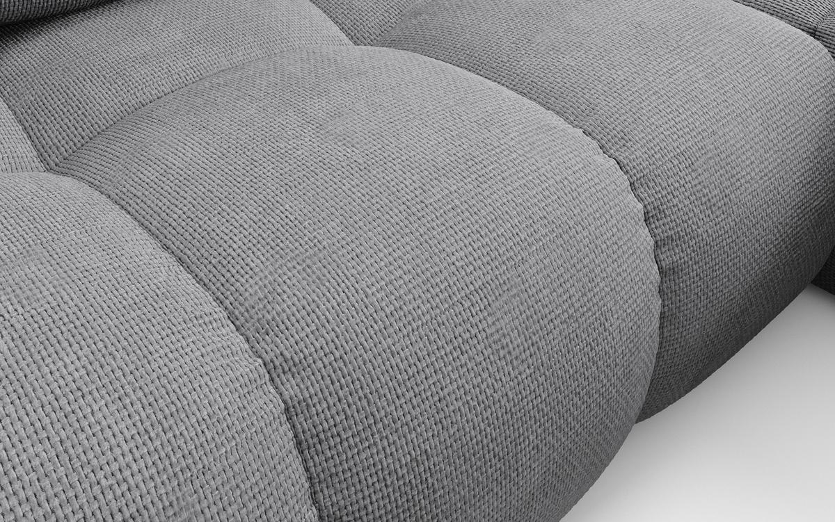 ECKSOFA DUCA R-S Grau Chenille mit Schlaffunktion - Dunkelgrau, Holz (266.5/266.5cm) - MASSENO