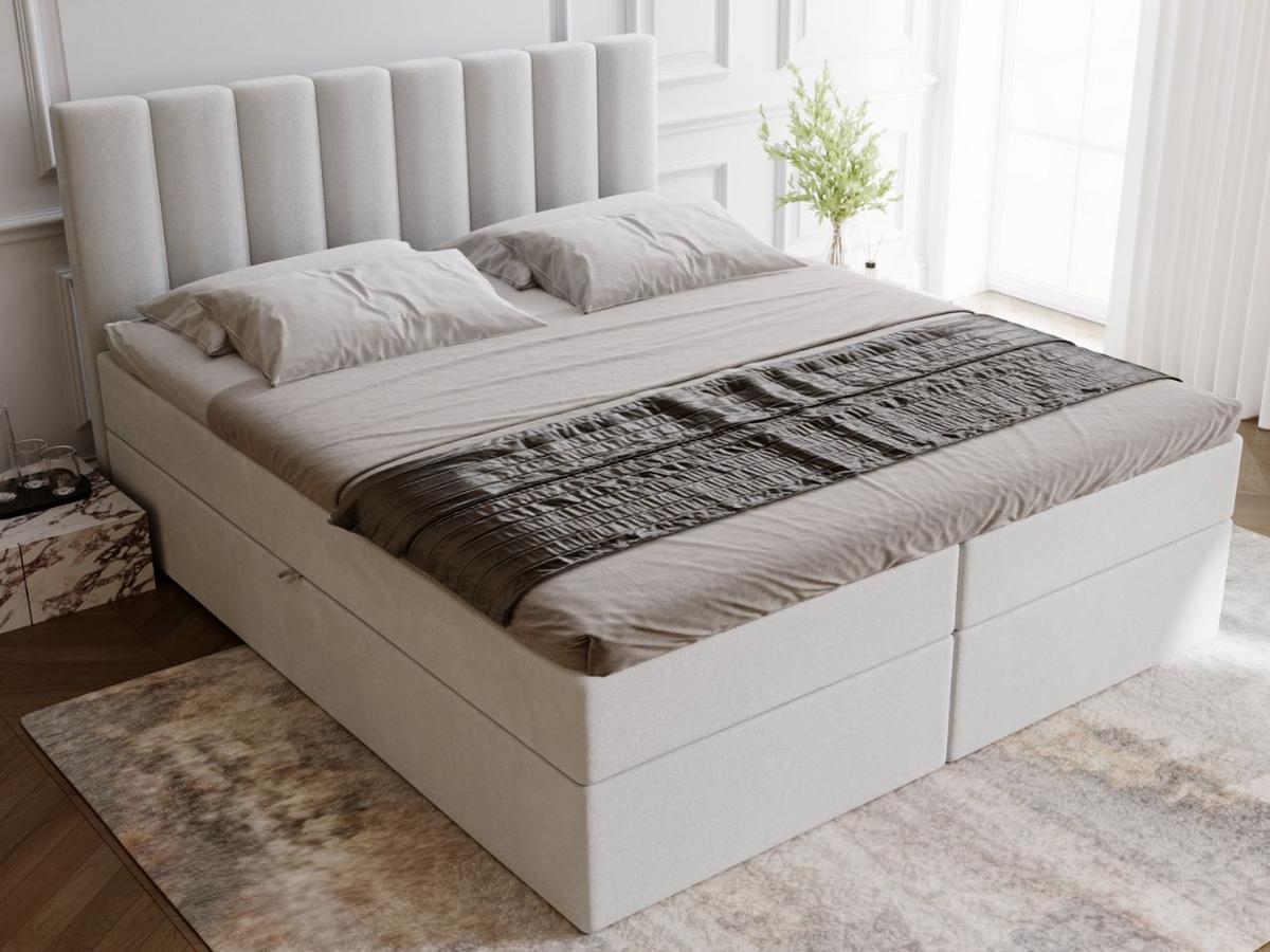 BOXBETT Mocca 140x200 Grau - Grau, Holz/Textil (140/200cm) - Graingold