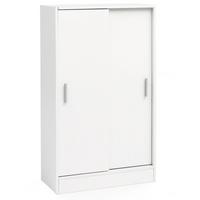 AKTENSCHRANK – Holz, Weiß, 60x107,5x28,5 cm, wasserabweisend & kratzfest, modern - Weiß, Holz/Metall (60/108/29cm) - KADIMA DESIGN