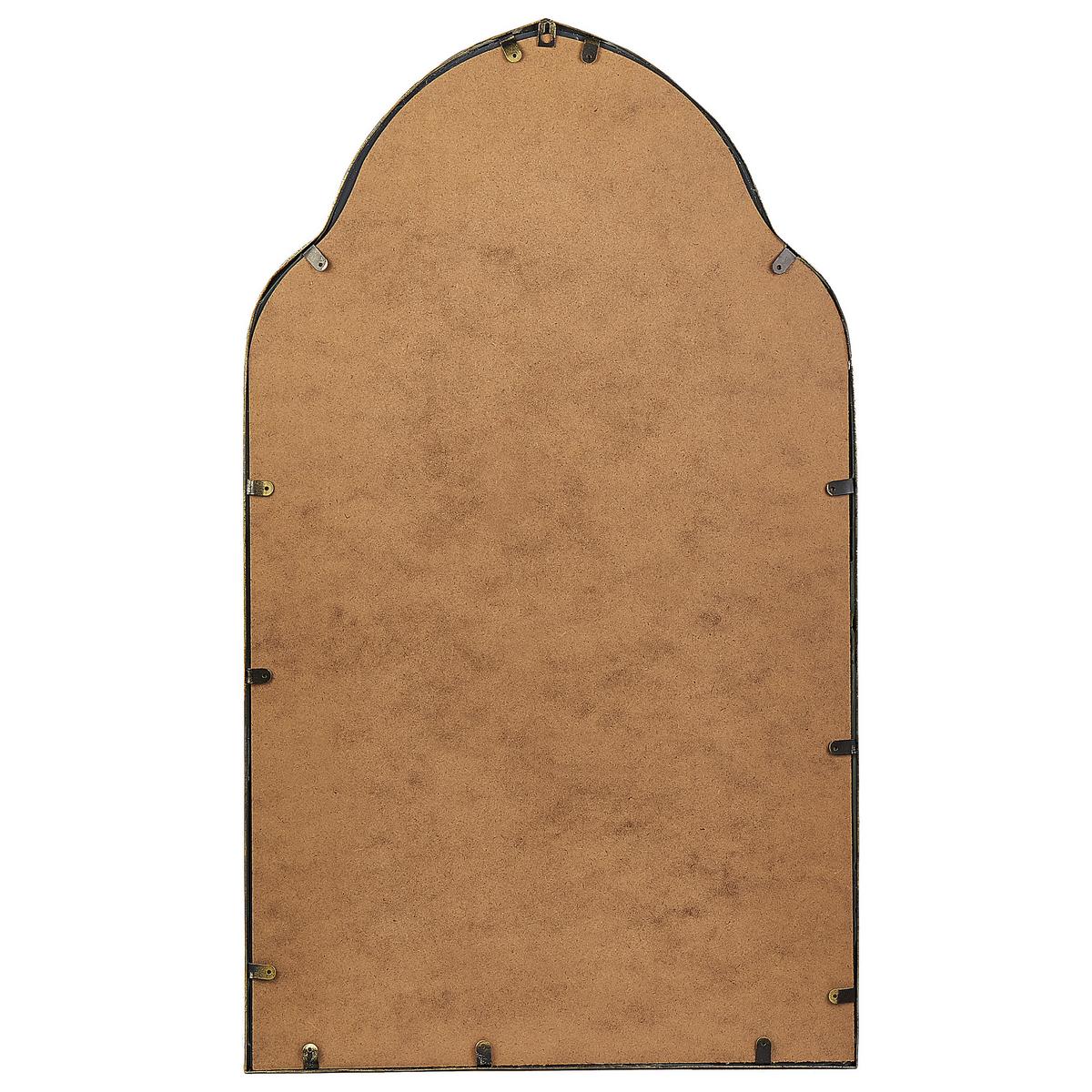 WANDSPIEGEL Metall gold 54/100 cm Aconchi - Goldfarben, Metall (54/100/3cm) - Beliani