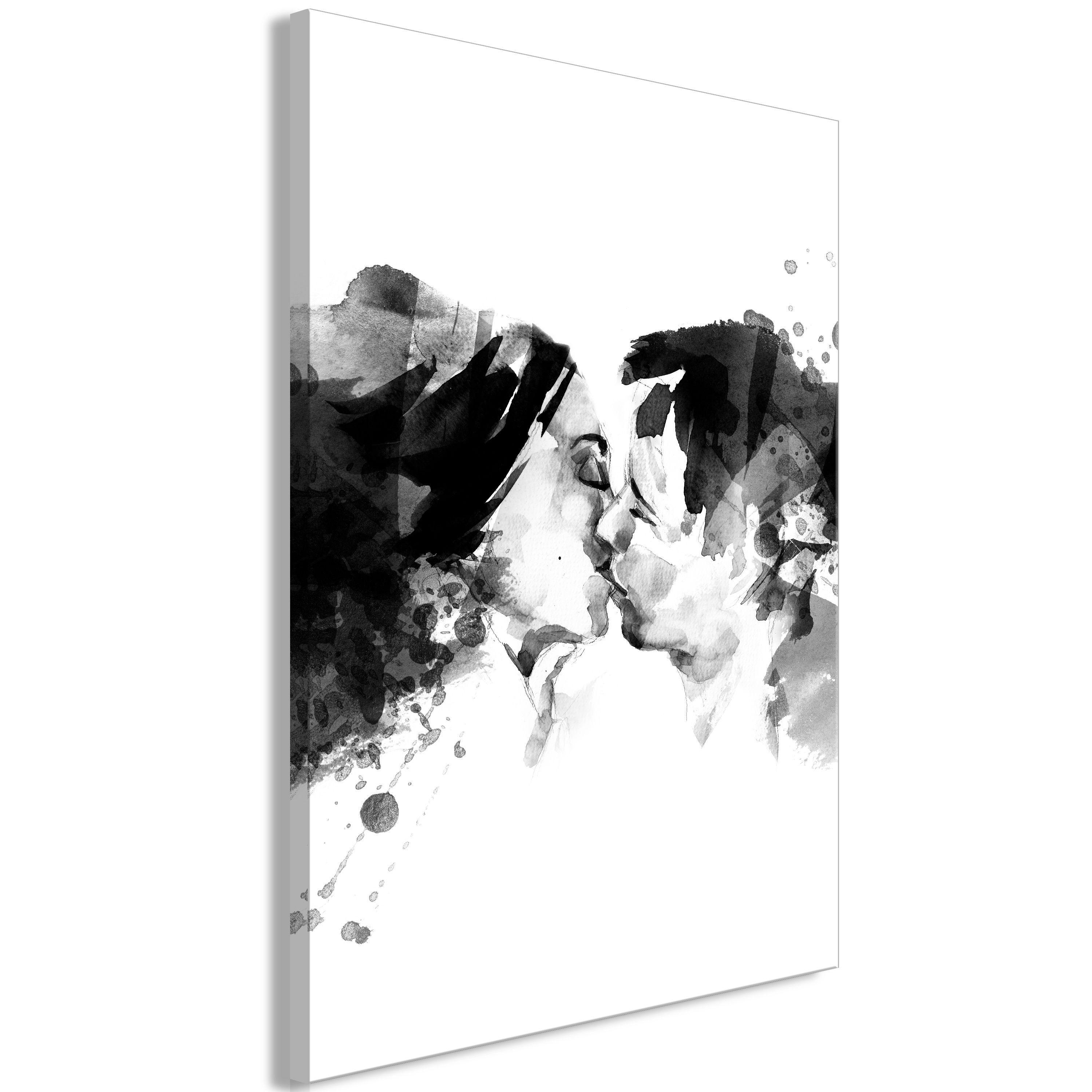 KUNSTDRUCK Schwarz-Weiß 40/60 cm - Schwarz, Textil (40/60cm) - KUNSTLOFT