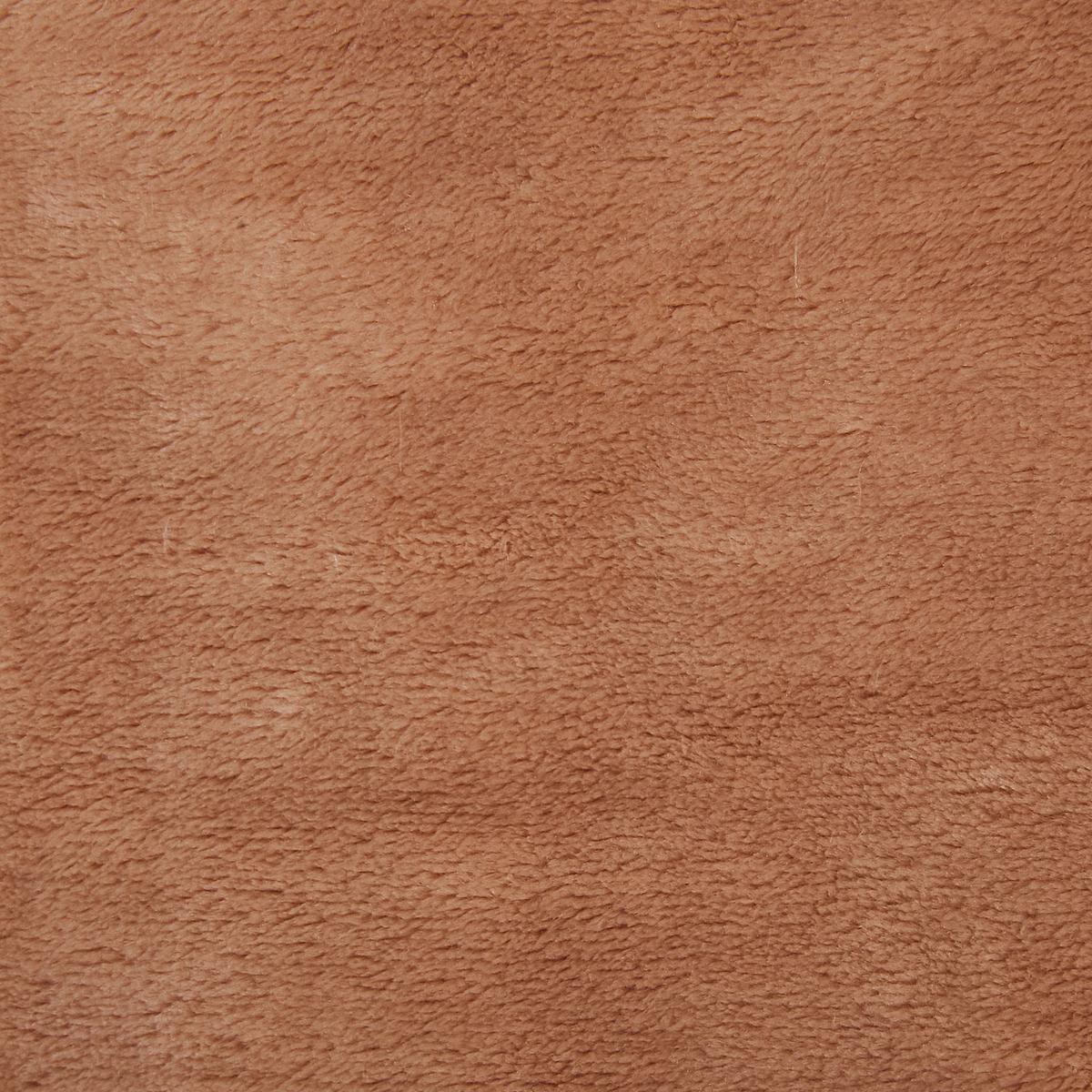 DECKE Hellbraun Terke 220/200 cm - Hellbraun, Textil (200/220cm) - Beliani