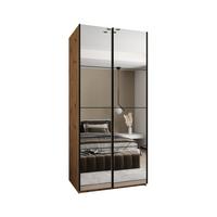 SCHWEBETÜRENSCHRANK 245,5/110/64 2-türig - Schwarz/Eiche Artisan, Holz/Metall (110/245/64cm) - Abiks Möbel