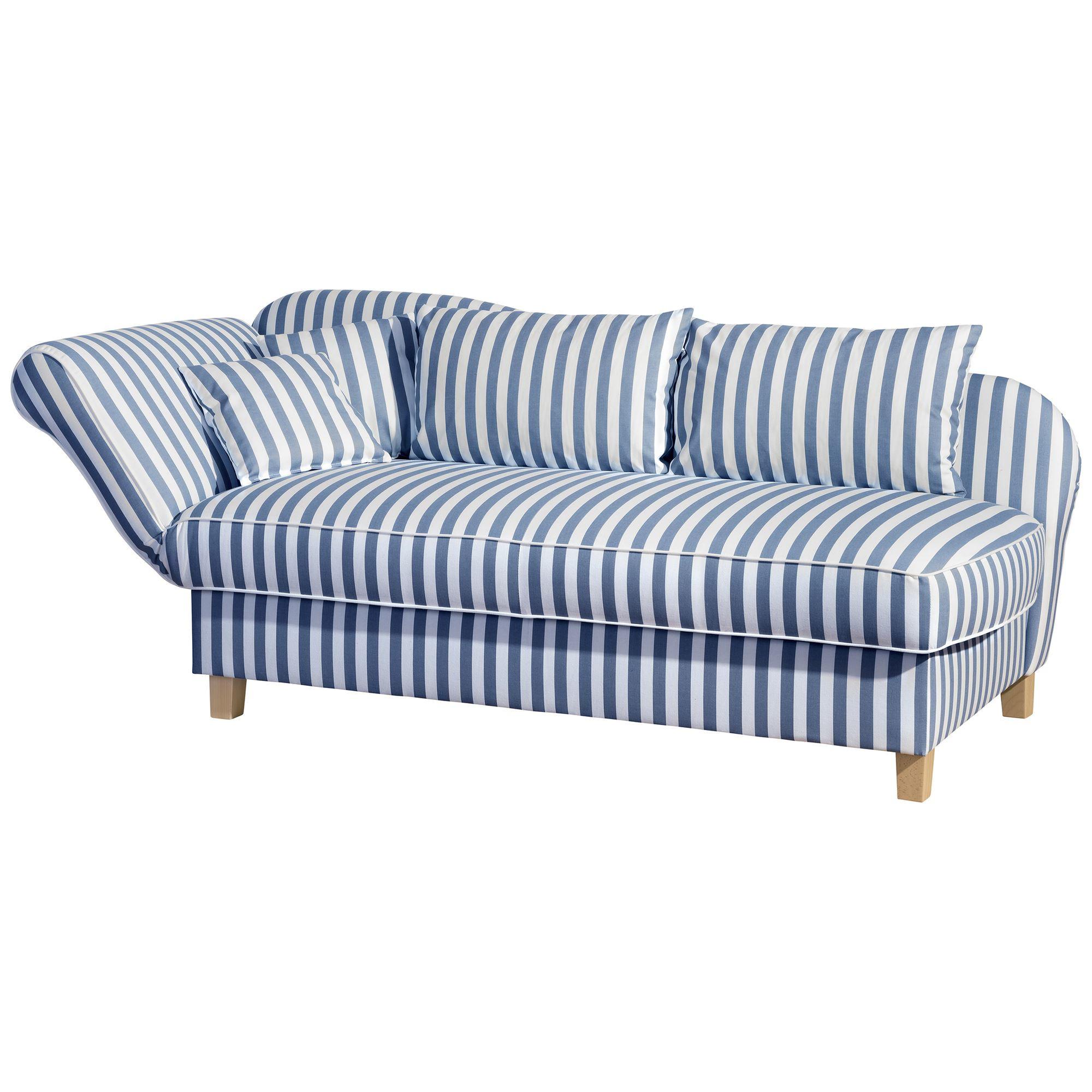 RECAMIERE Armlehne links Katia Flachgewebe blau - Blau, Kunststoff (190/82/88cm) - 58aufmkessel