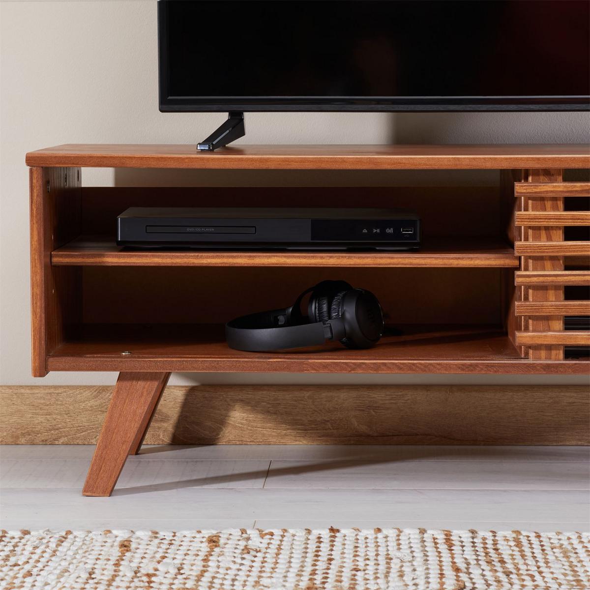 LOWBOARD SEAN Kastanie - Kastanienfarben, Holz (115/40/38cm) - IDIMEX