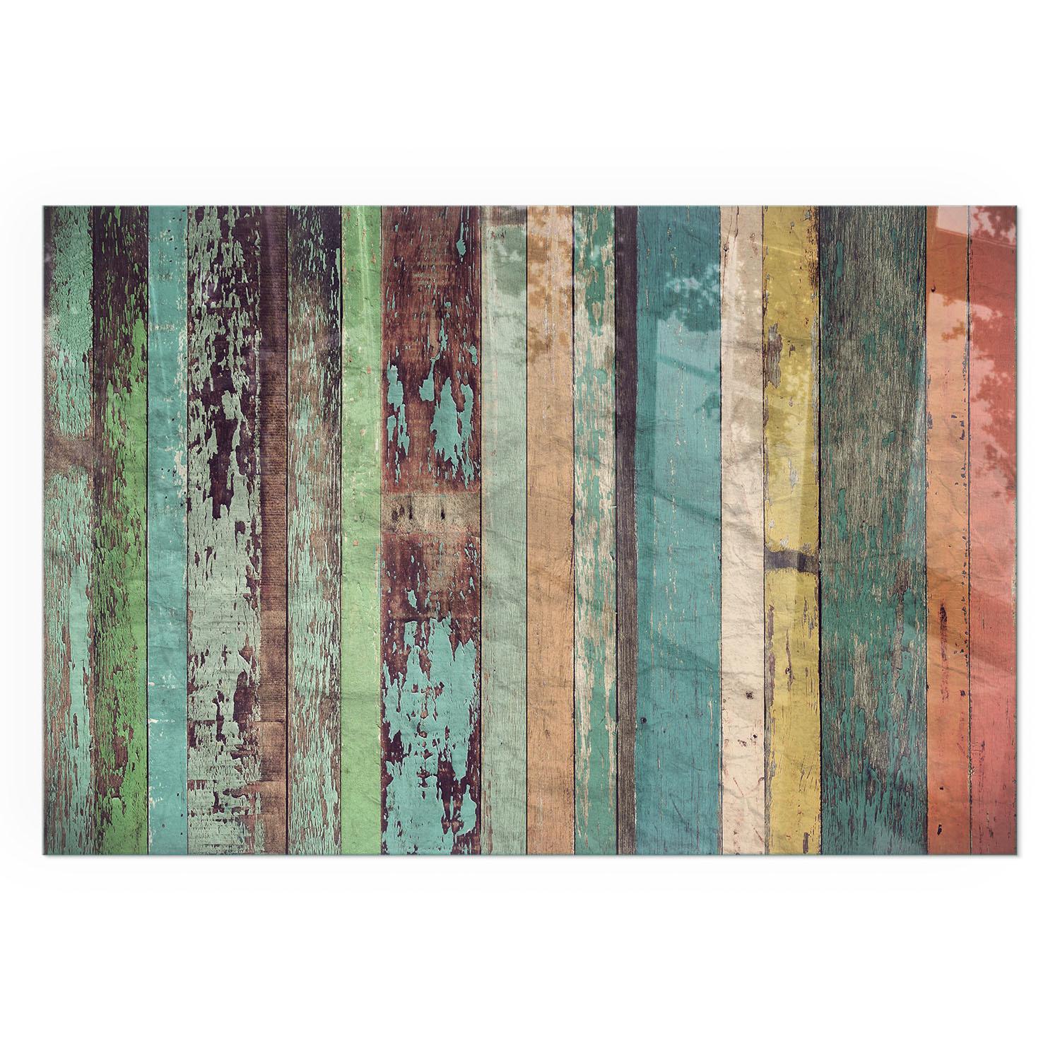 GLASPLATTE für Kamin 60x40 cm - Türkis, Glas (60/40/0.4cm) - TULUP