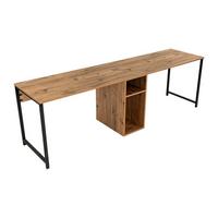 SCHREIBTISCH - 240 cm x 60 cm - Holz, Platte - Naturfarben Hell DERVILO - Naturfarben, Holz (60/240/74cm) - Vente-Unique