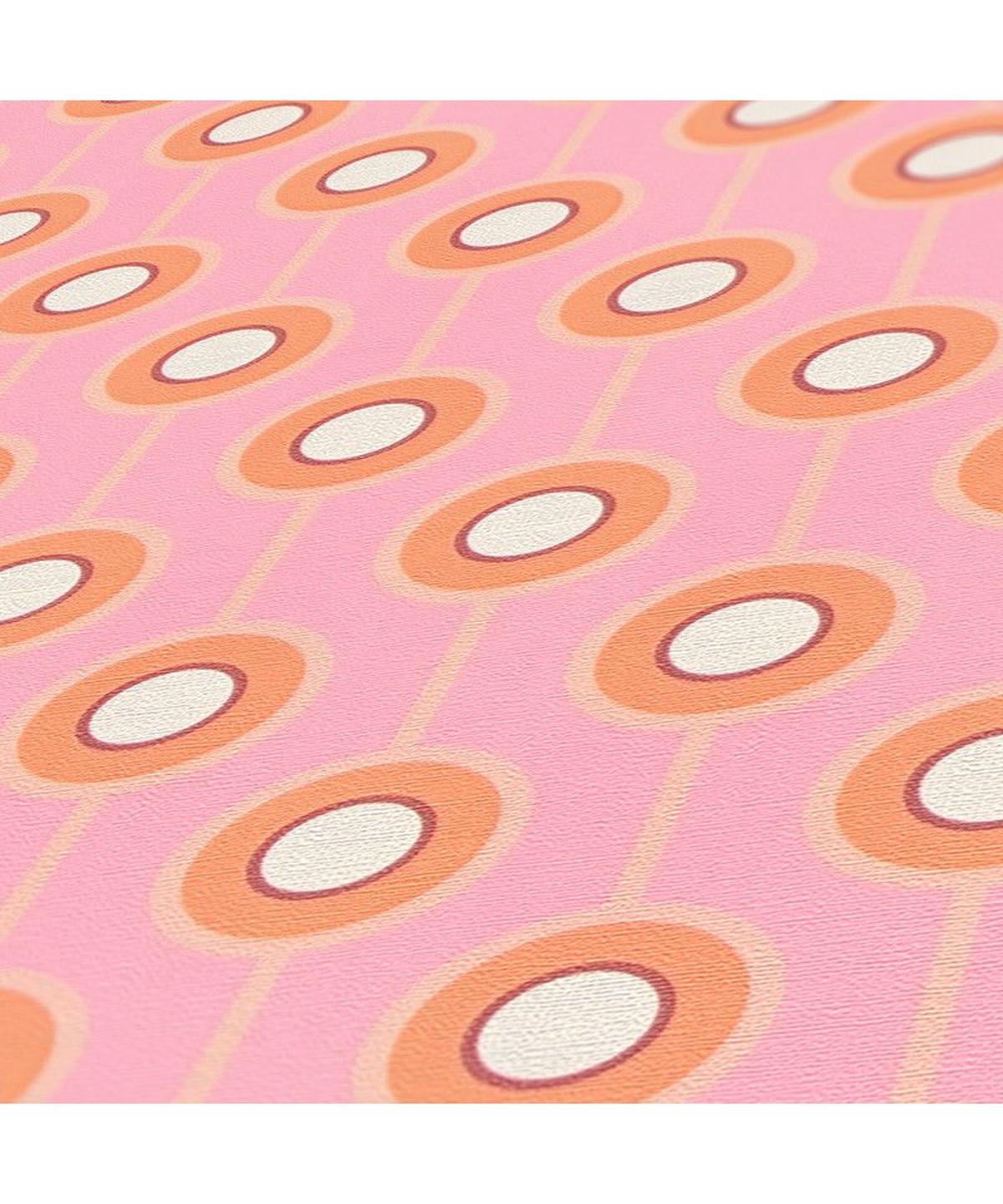 VLIESTAPETE Rosa 53/850 cm - Pink, Textil (53/1cm) - KUNSTLOFT