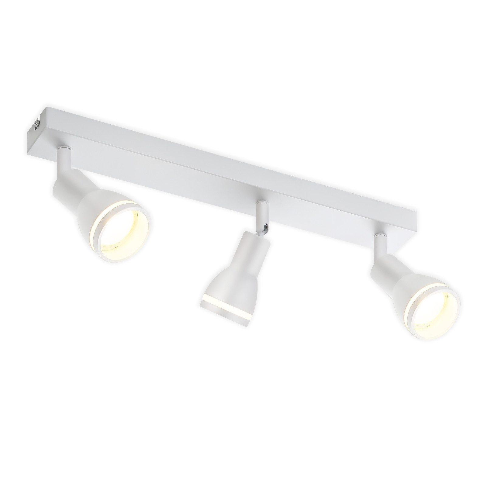 DECKENSTRAHLER Herford 3-flammig 42/5/15.7 cm - Weiß, Metall (42/5/15.7cm) - Nettlife
