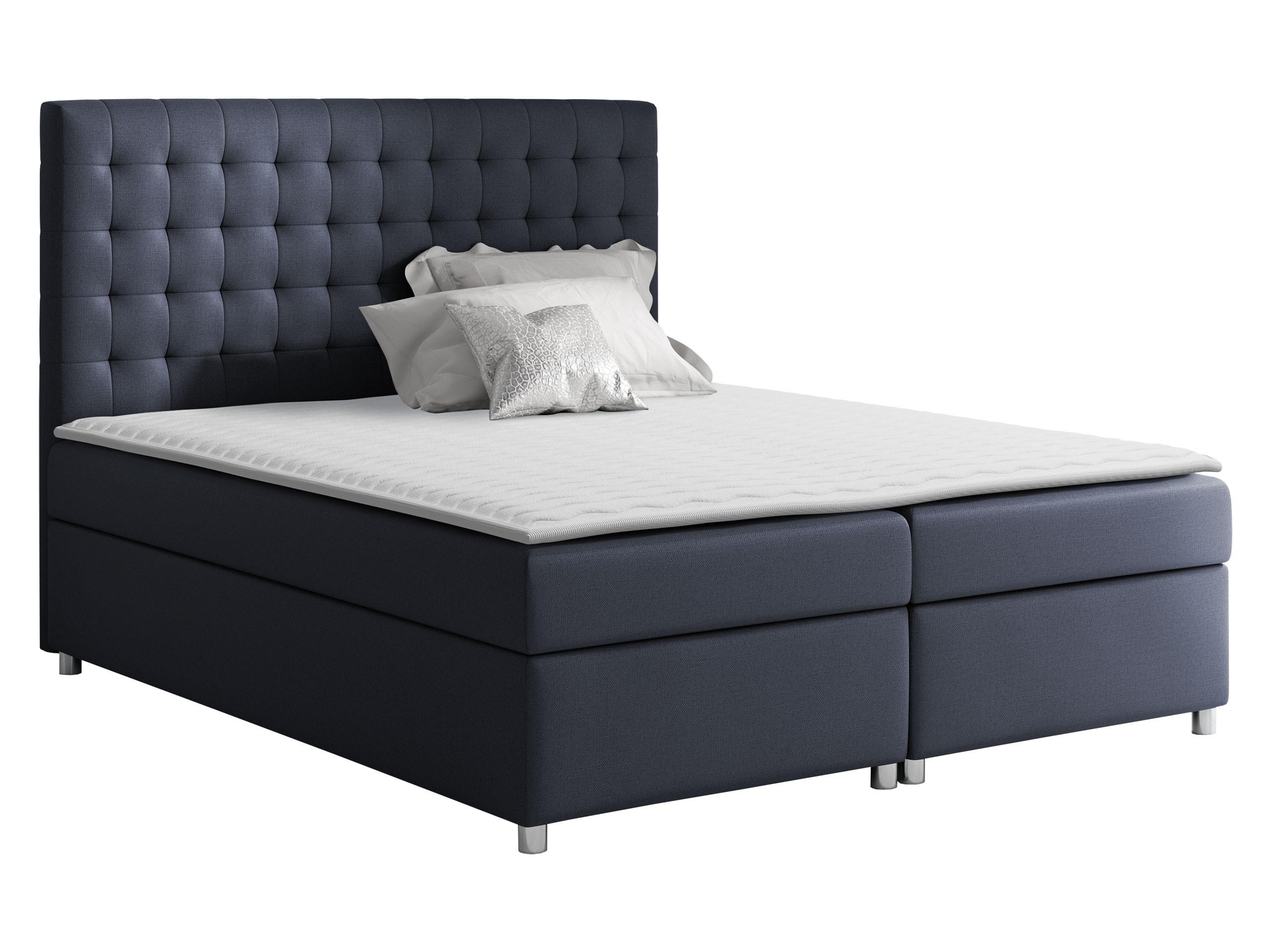BOXBETT Asti - H3 - Blaugrau, Holz (200/200cm) - MIRJAN24