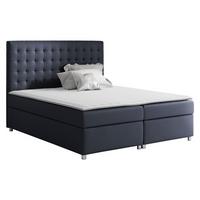 BOXBETT Asti - H3 - Blaugrau, Holz (180/200cm) - MIRJAN24