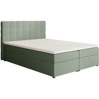 POLSTERBETT Topiq I 144/203/103 grün, Bouclé-Stoff - Grün, Holzwerkstoff (140/200cm) - Beautysofa