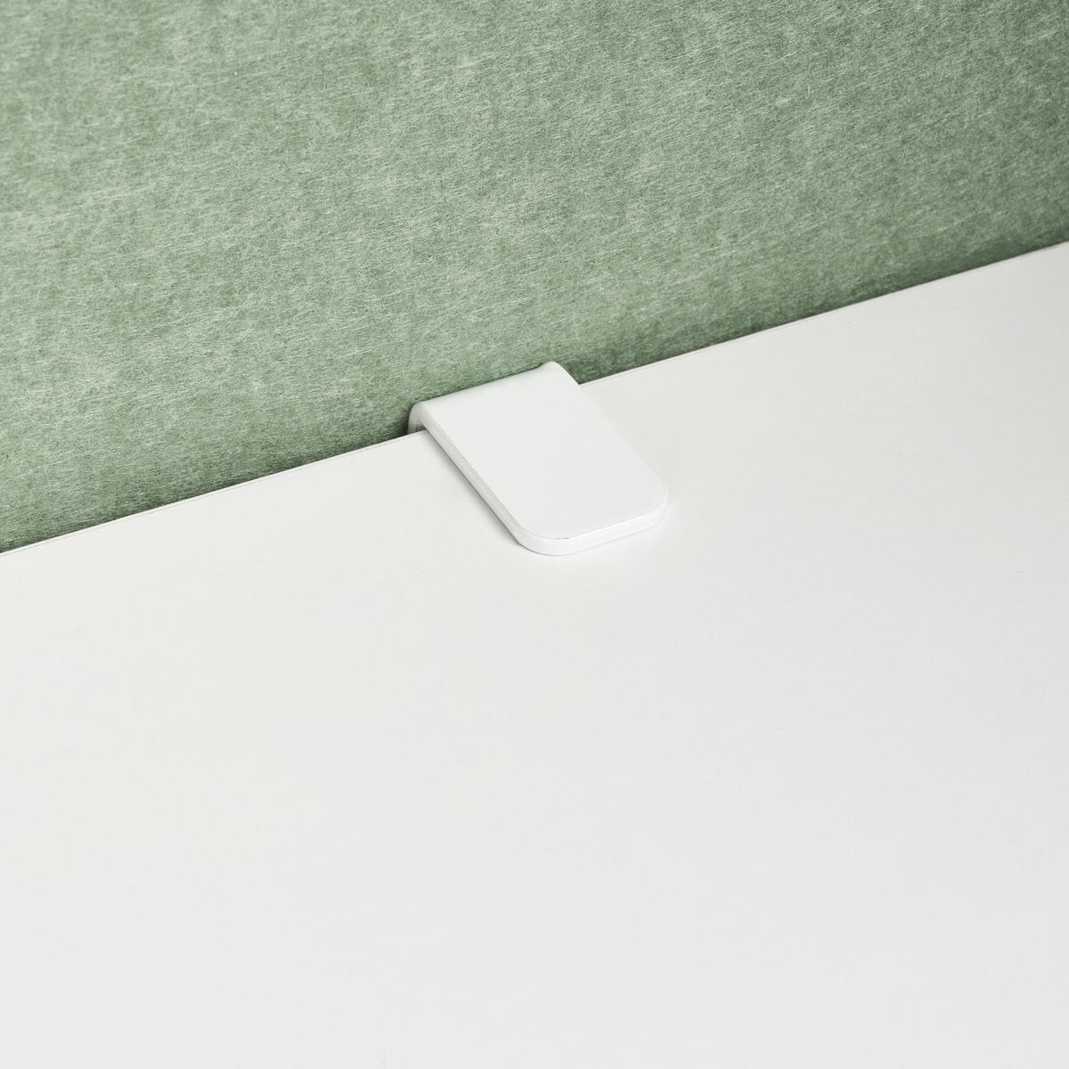 SCHREIBTISCHTRENNWAND 210/61 cm Grün Soloa - Grün, Textil (210/61/1cm) - Beliani