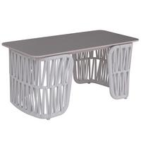 LOUNGETISCH eckig Hellgrau, Grau - Hellgrau/Grau, Metall (45/90/43cm) - MCW