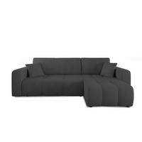 ECKSOFA Dagny Mit Schlaffunktion - Anthrazit, Holzwerkstoff/Textil (248/146cm) - Fun Möbel