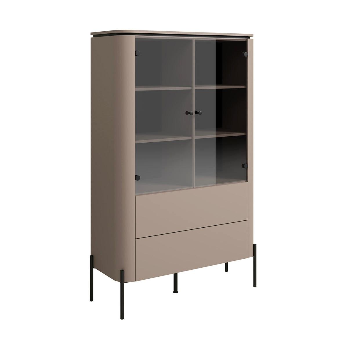 VITRINE Taupe - Taupe, Holzwerkstoff (98/160/39.5cm) - Petits-meubles