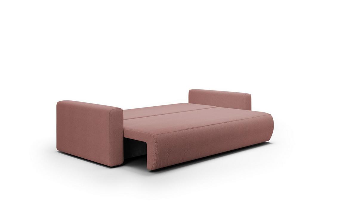 SOFA Schlafsofa Chaira - Rosa, Holzwerkstoff/Textil (238/85/103cm) - Fun Möbel