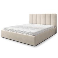 POLSTERBETT NEMIS 140x200 cm mit Bettkästen - Beige - Beige, Holz (140/200cm) - MASSENO