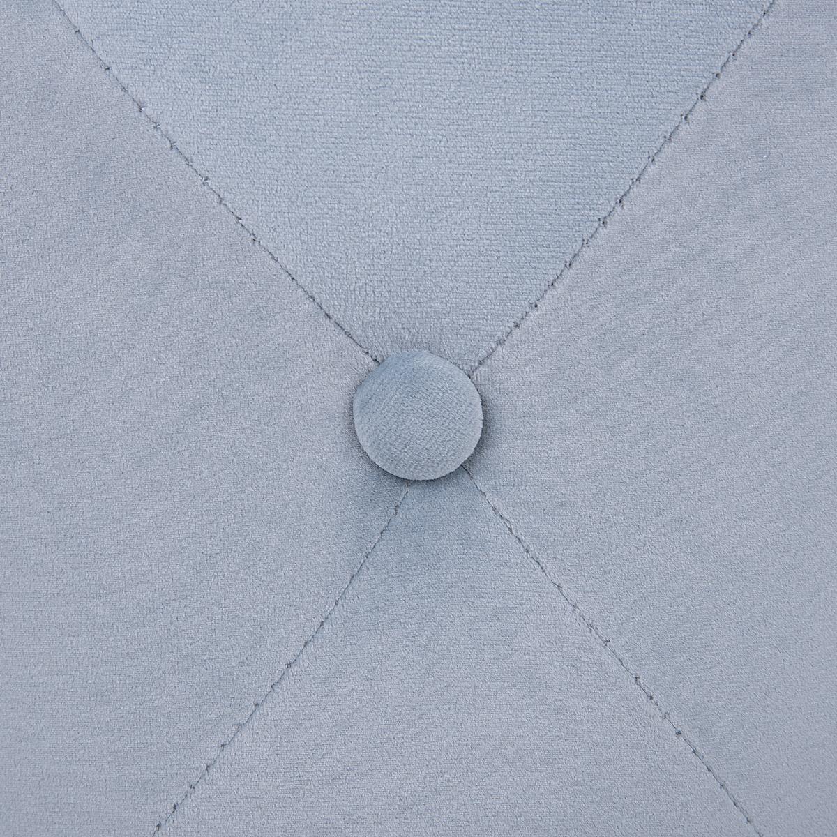 POUF Corolla 40/40/40 cm - Grau, Textil (40/40/40cm) - Beliani