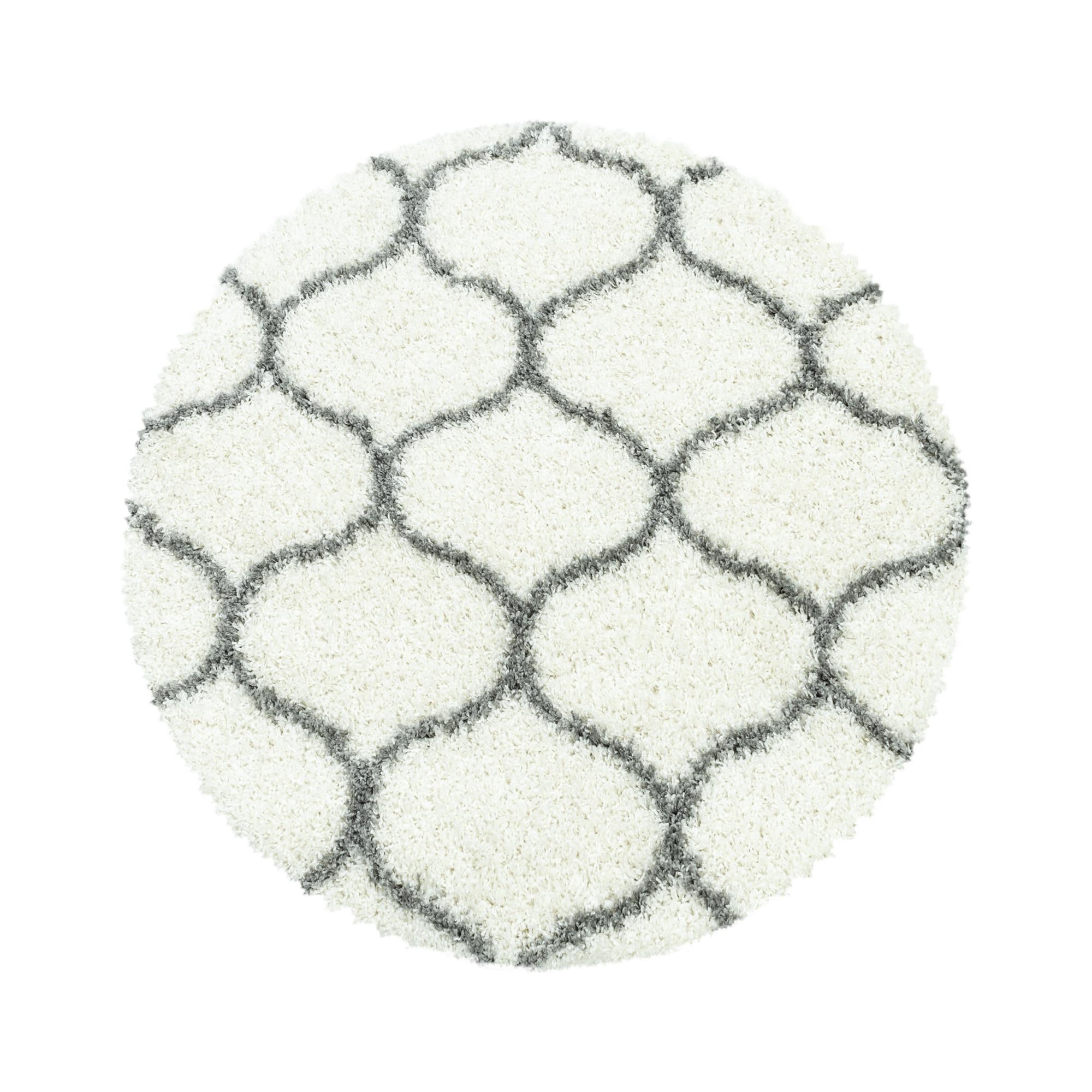 TEPPICH Hochflor RONDA in Creme, im Skandi-Stil, Ø 160 cm - Beige, Textil (160/160cm) - KADIMA DESIGN