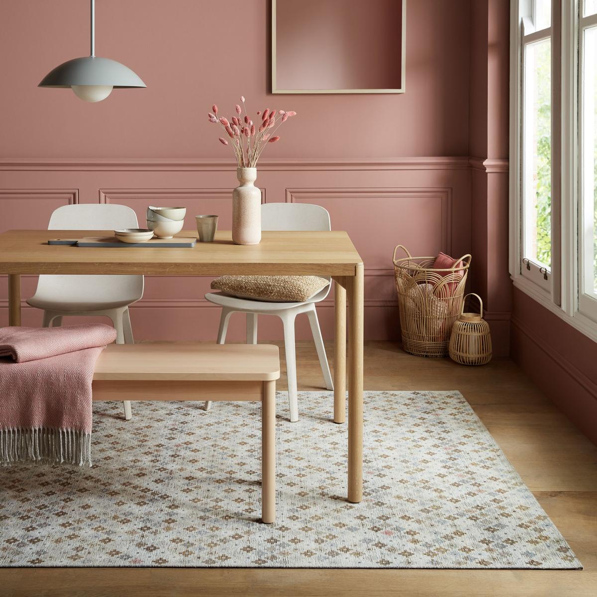 TEPPICH COQUET, mit Kreuz Muster, Erdtöne-Bunt, 200 x 290 cm - Beige, Textil (290/200cm) - KADIMA DESIGN