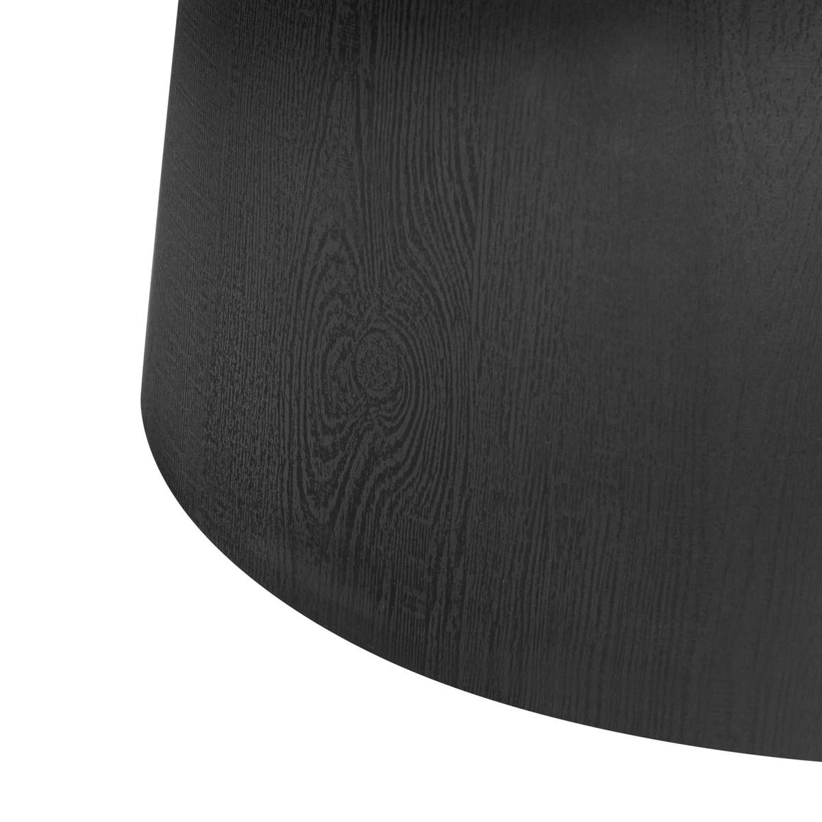 ESSTISCH Schwarz 120/120 cm Oyen - Schwarz, Holzwerkstoff (120/120/77cm) - Beliani