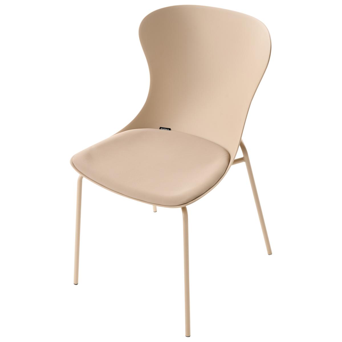 ESSZIMMERSTUHL 2er-Set Beige Pitsburg - Beige, Kunststoff (49/84/52cm) - Beliani