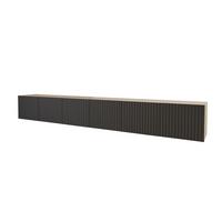 LOWBOARD KITO-W 3x100x40x40 cm - Artisan / Schwarz - Schwarz/Eiche Artisan, Holzwerkstoff (300/40/40cm) - ALTDECOR