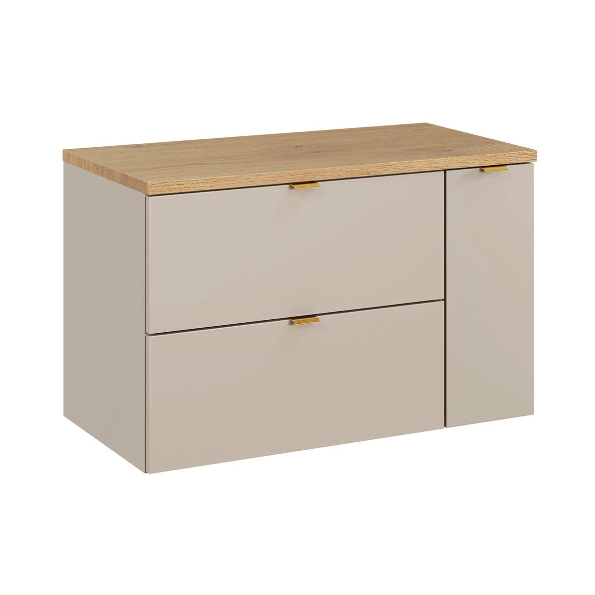 WASCHTISCHUNTERSCHRANK 80.6cm Azel Kaschmir - Beige, Holzwerkstoff (80.6/52/46cm) - Petits-meubles