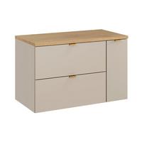 WASCHTISCHUNTERSCHRANK 80.6cm Azel Kaschmir - Beige, Holzwerkstoff (80.6/52/46cm) - Petits-meubles