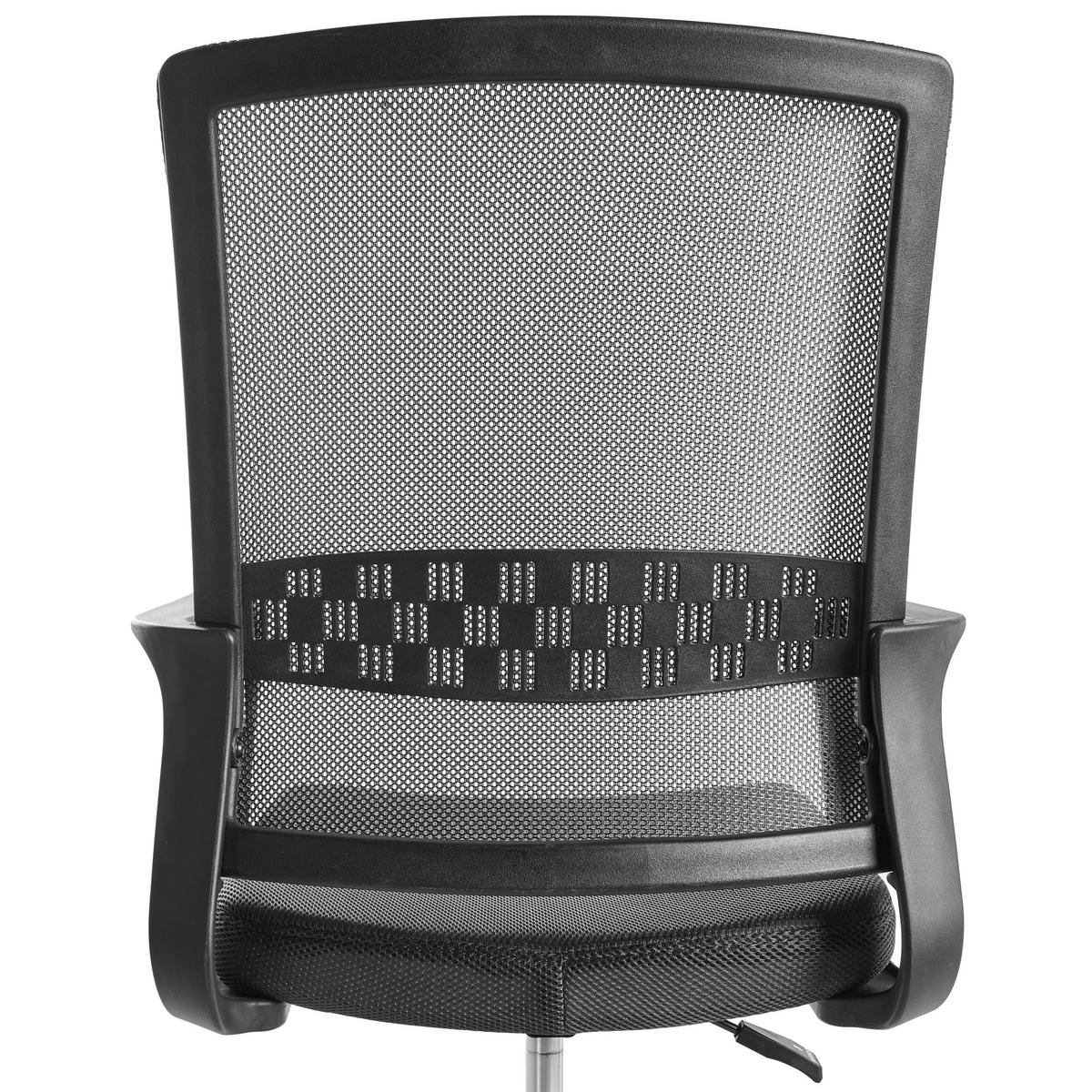 BÜROSTUHL Dunkelgrau Ease - Dunkelgrau, Textil (54/94/54cm) - Beliani
