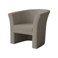SESSEL Niko Boucle - Beige/Schwarz, Holzwerkstoff/Kunststoff (71/76/65cm) - MIRJAN24