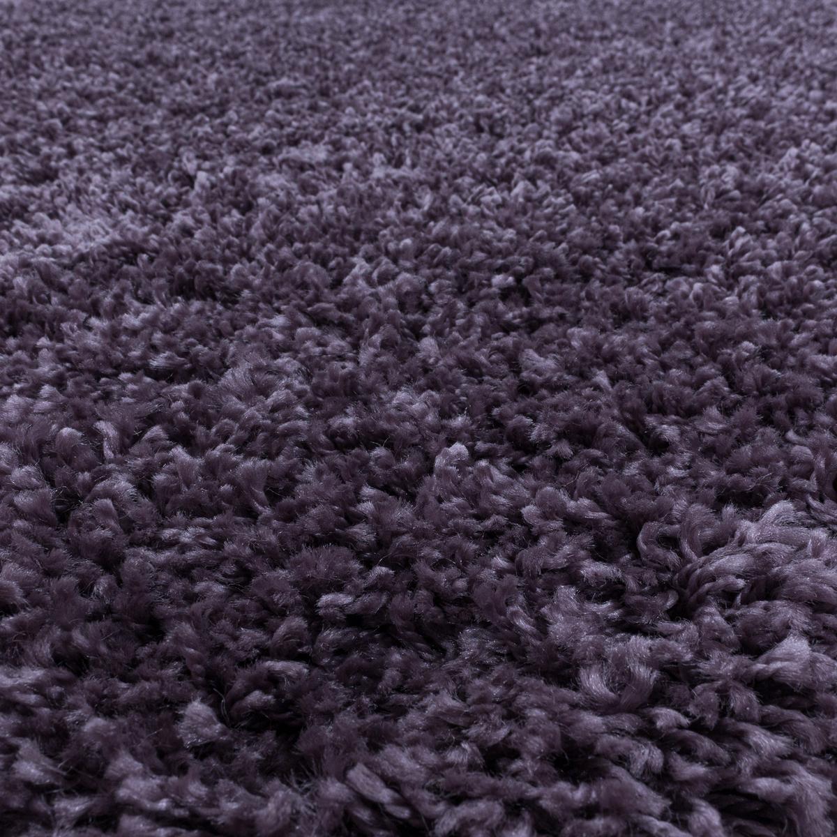TEPPICH Hochflor SPREE in Violett, einfarbig, Ø 160 cm - Lila, Textil (160/160cm) - KADIMA DESIGN